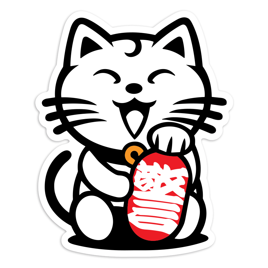 Aufkleber: Glückskatze Maneki-neko