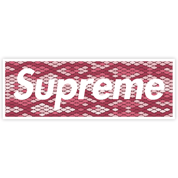Aufkleber: Supreme Kacheln