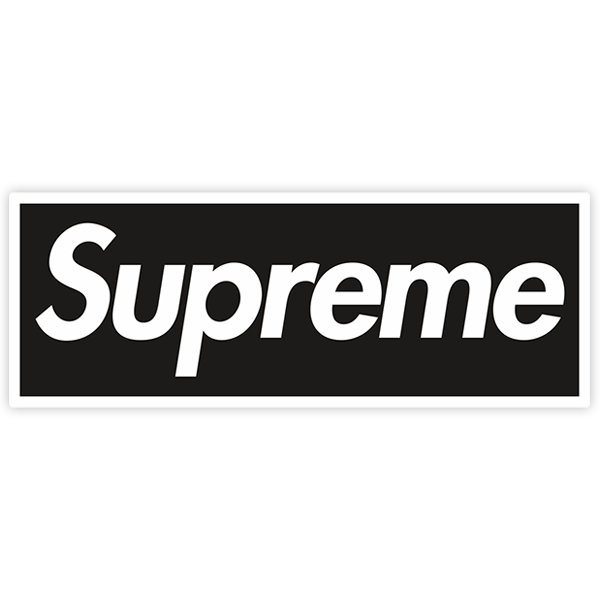 Aufkleber: Supreme schwarz
