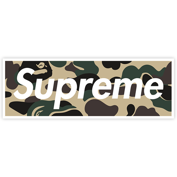 Aufkleber: Supreme Tarnung