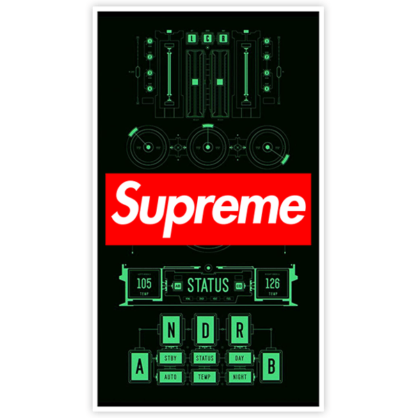 Aufkleber: Supreme DJ
