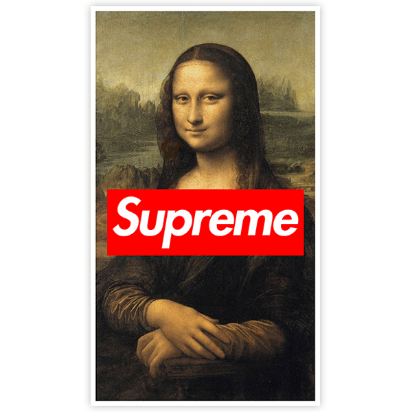 Aufkleber: Supreme Mona Lisa