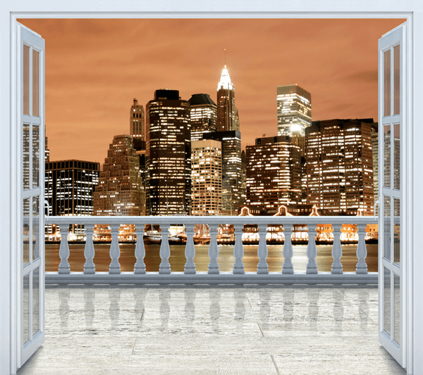 Wandtattoos: Sonnenuntergang in New York