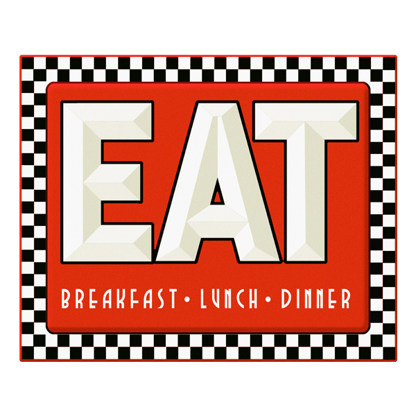 Wandtattoos: Eat Breakfast Lunch Dinner