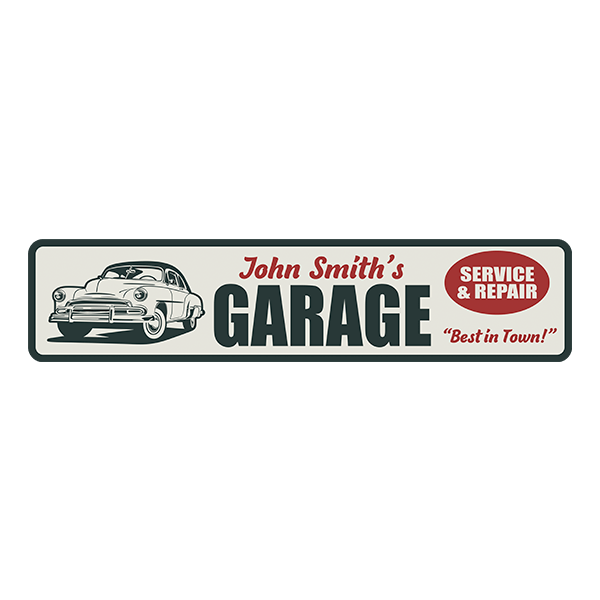 Wandtattoos: Garage Service & Repair Maßgeschneidert