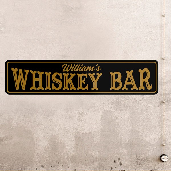 Wandtattoos: Whiskey Bar
