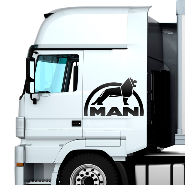 Aufkleber MAN-Löwe-Logo für Lkw