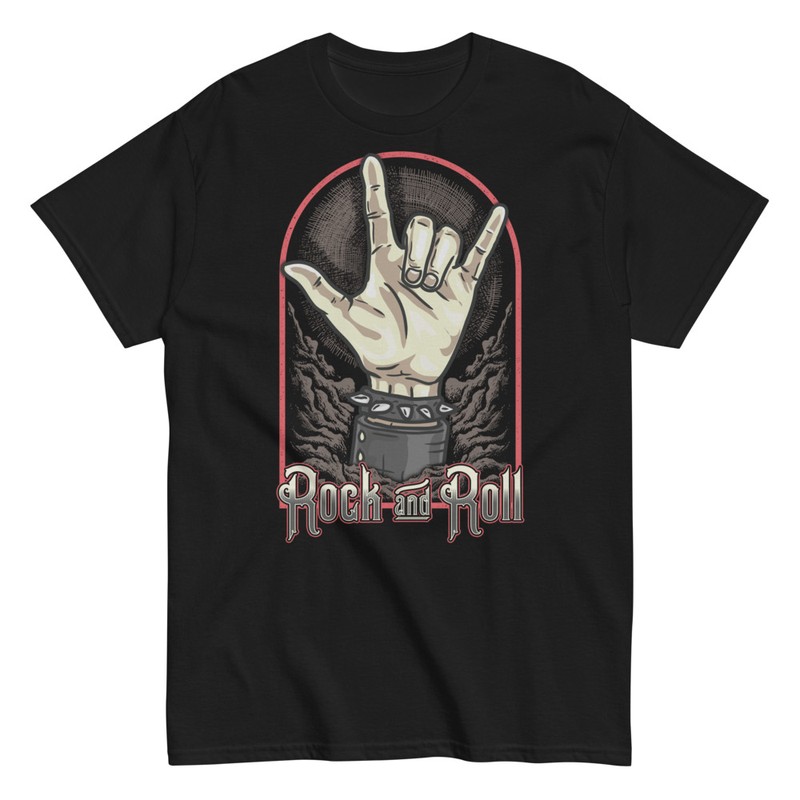 T-shirts: Rock and Roll Hörner Hand