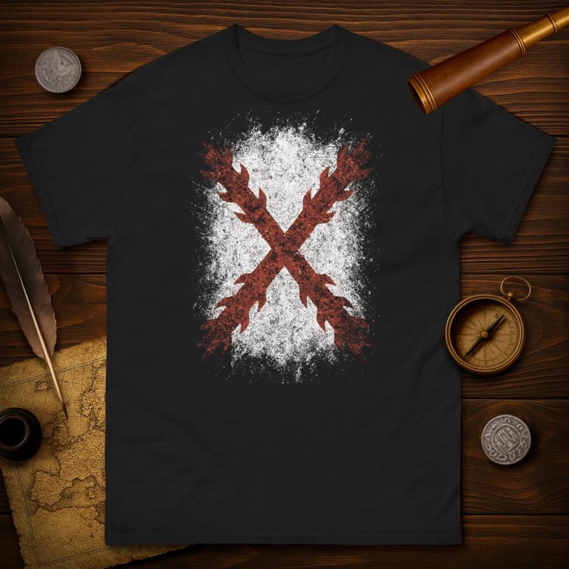 T-shirts: Burgunderkreuz Terzios Vintage