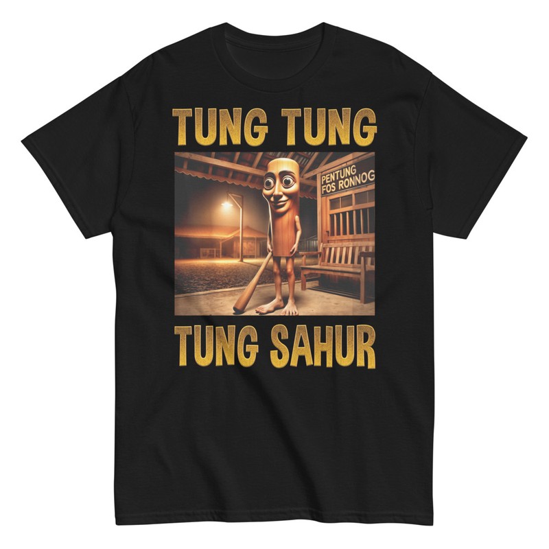T-shirts: Tung Tung Sahur Schläger Nacht Meme