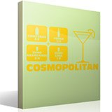 Wandtattoos: Cocktail Cosmopolitan 3