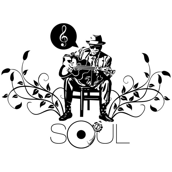 Wandtattoos: Soul, John Lee Hooker