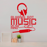 Wandtattoos: Always got music on my mind 2