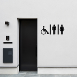 Wandtattoos: WC Mixto Behinderungen 2