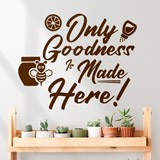 Wandtattoos: Only goodness is made here 2
