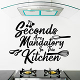 Wandtattoos: Seconds are mandatory in this kitchen 2