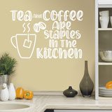 Wandtattoos: Tea and coffee are staples in the kitchen 2