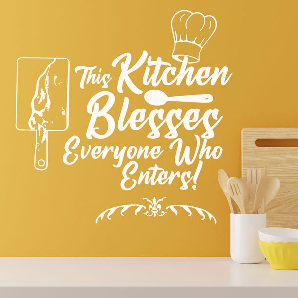 Wandtattoos: This Kitchen blesses everyone who enters