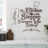 Wandtattoos: This Kitchen blesses everyone who enters 2