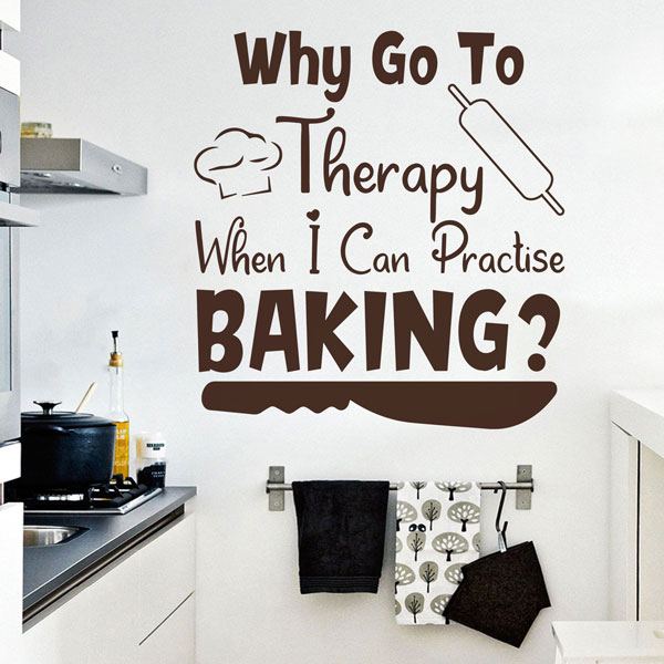 Wandtattoos: Why go to therapy when I can practise baking?