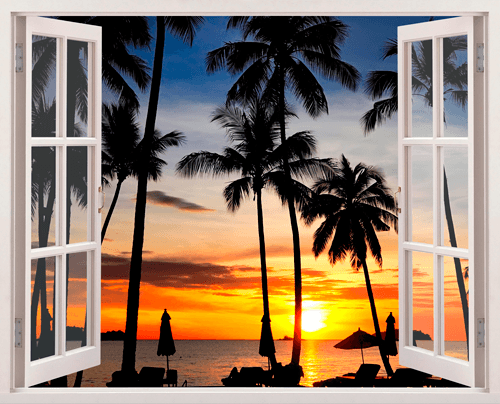 Wandtattoos: Nacht am Strand