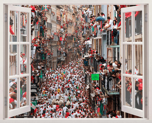 Wandtattoos: Laufen in San Fermín