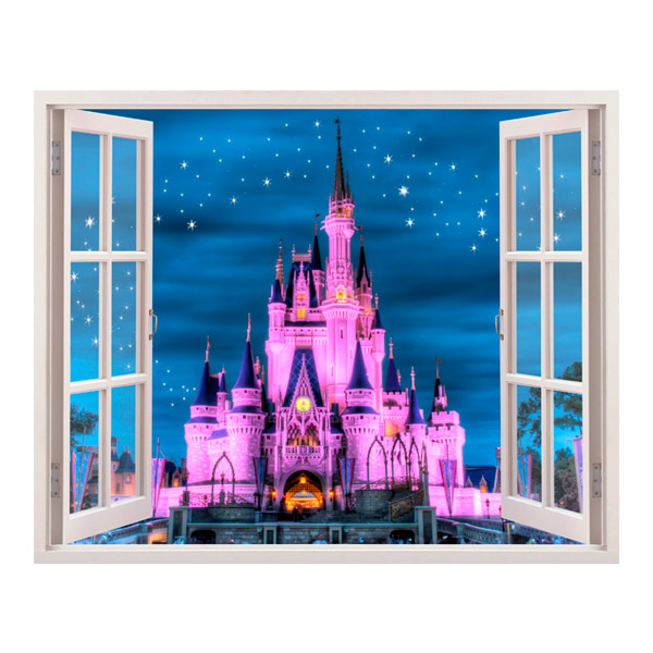 Kinderzimmer Wandtattoo: Fenster Schloss von Disney