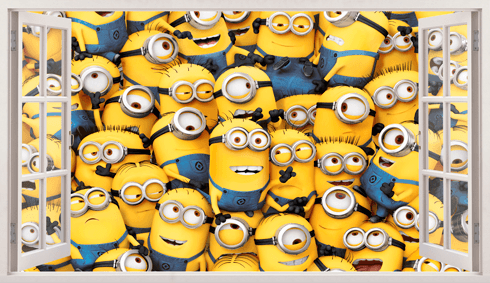 Wandtattoos: Panorama Minions