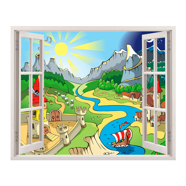 Kinderzimmer Wandtattoo: Des Flusses