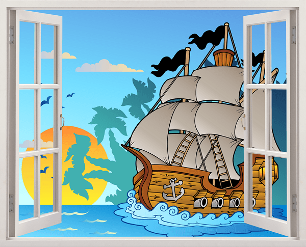 Kinderzimmer Wandtattoo: Piraten