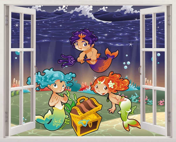Kinderzimmer Wandtattoo: Sirens of the Sea