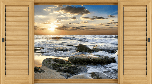 Wandtattoos: Rocks on the beach