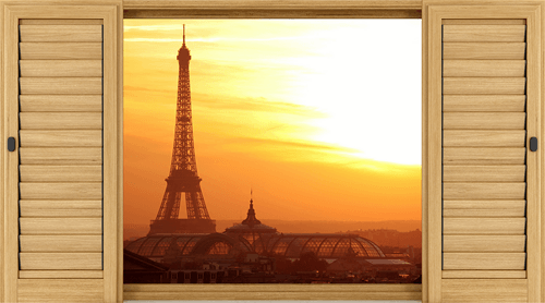 Wandtattoos: Dämmerung Eiffelturm