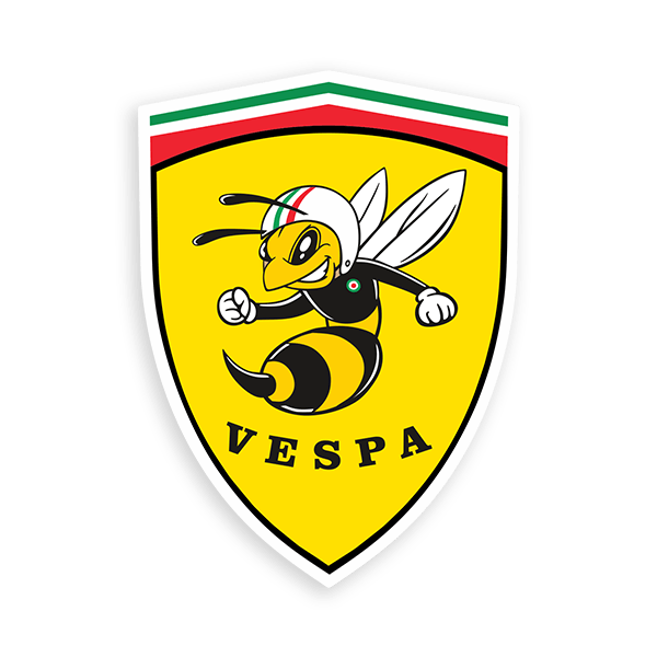 Aufkleber: Vespa Bienenschutzschild