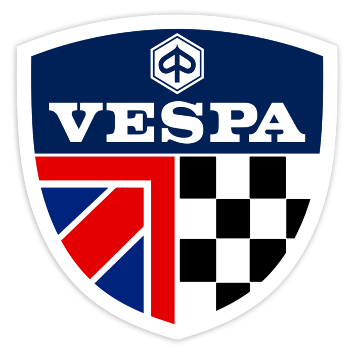 Aufkleber: Vespa UK Racing Emblem