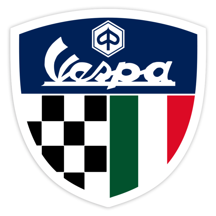 Aufkleber: Vespa Italien Racing Emblem