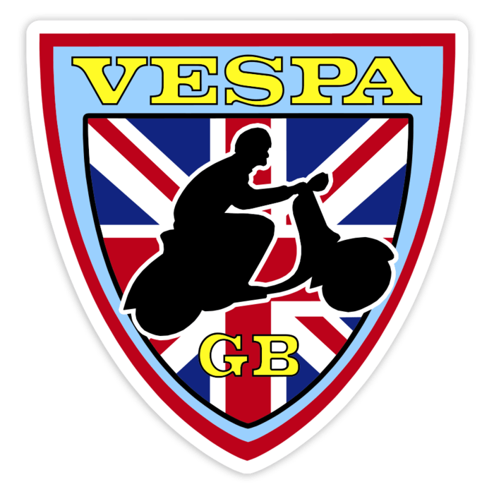 Aufkleber: Vespa GB Emblem Union Jack