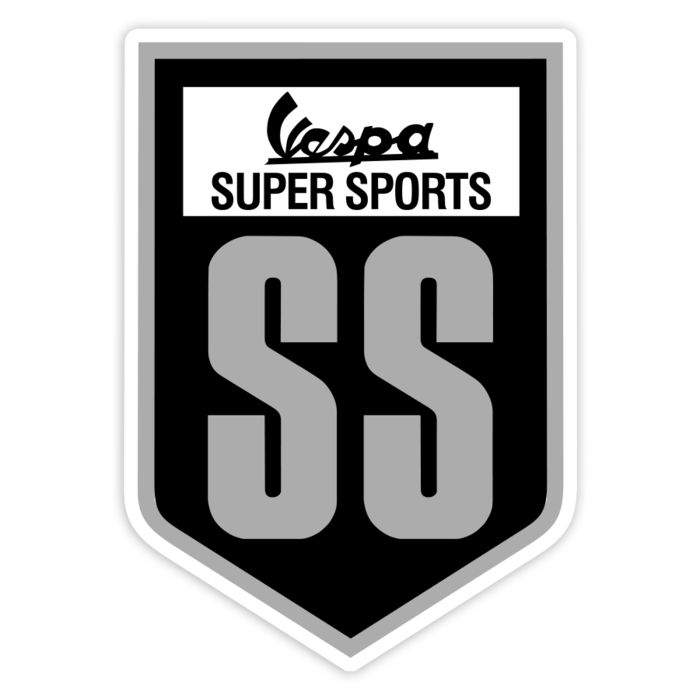 Aufkleber: Vespa Super Sports SS Emblem