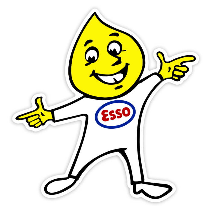 Aufkleber: Esso Tropfen zeigt