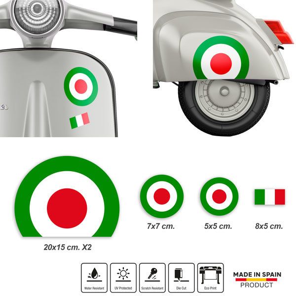 Aufkleber Motorrad Vespa Italienische Luftfahrt