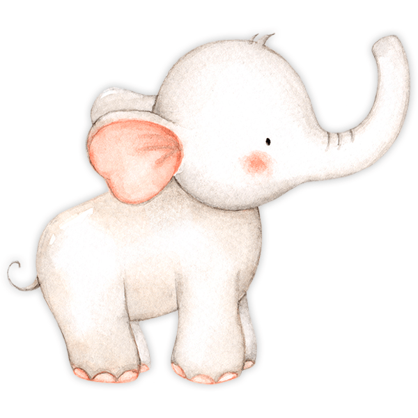 Kinderzimmer Wandtattoo: Aquarell Elefant