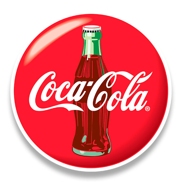 Aufkleber: Teller Cola Cola