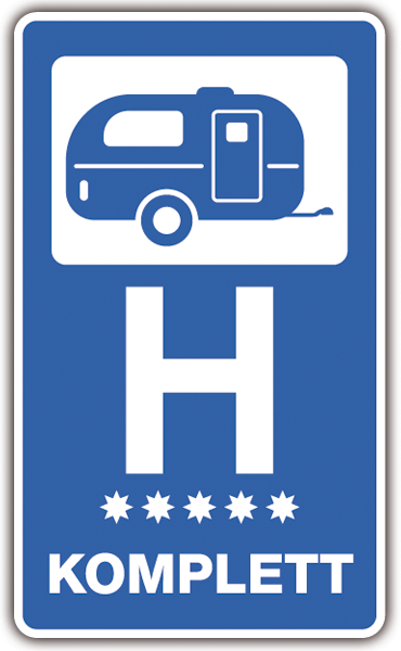 Aufkleber: Hotel Komplett