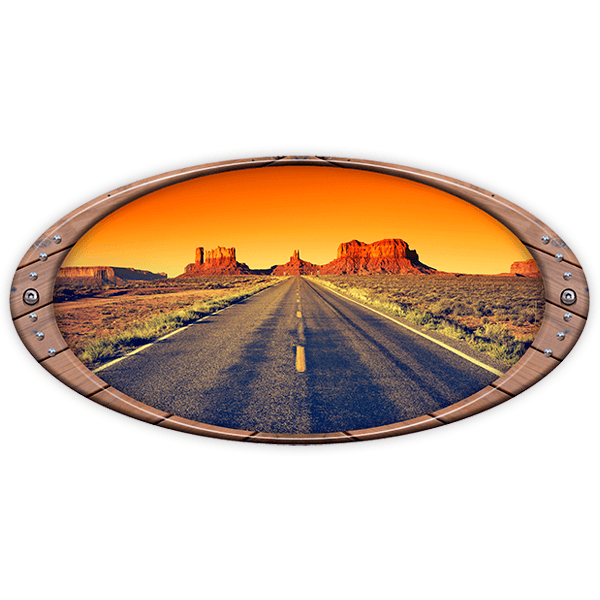 Aufkleber: Elliptischer Rahmen Grand Canyon