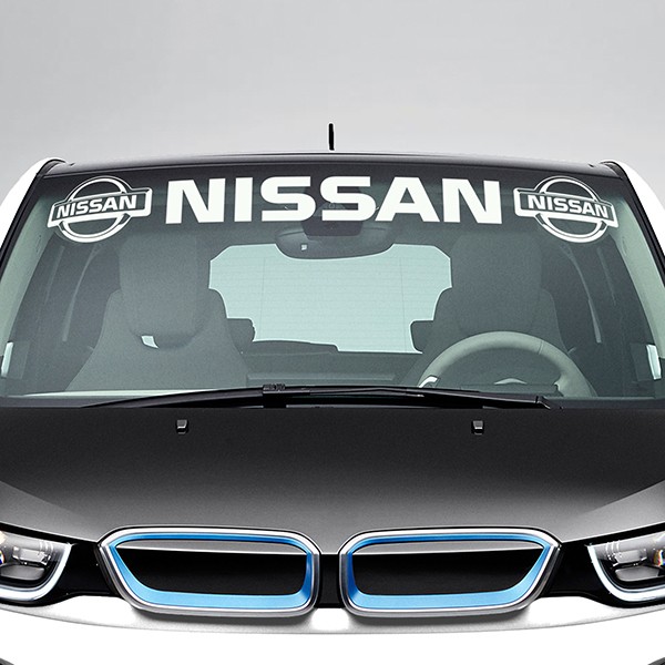 Aufkleber: Frontscheibenaufkleber Nissan mit logos