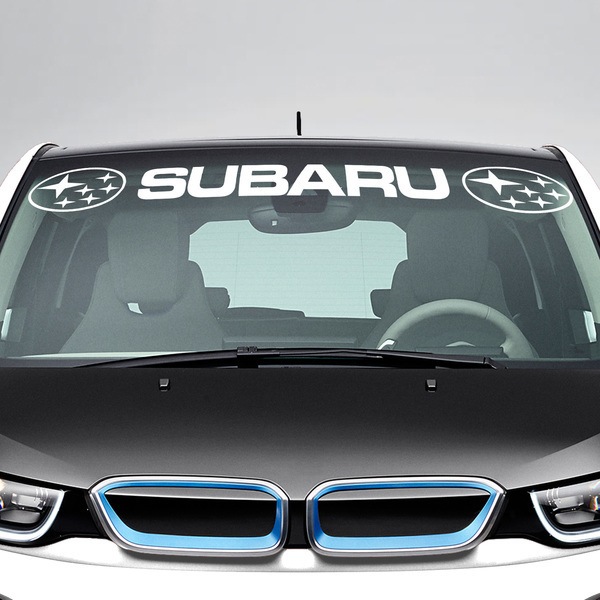 Aufkleber: Frontscheibenaufkleber Subaru mit logos