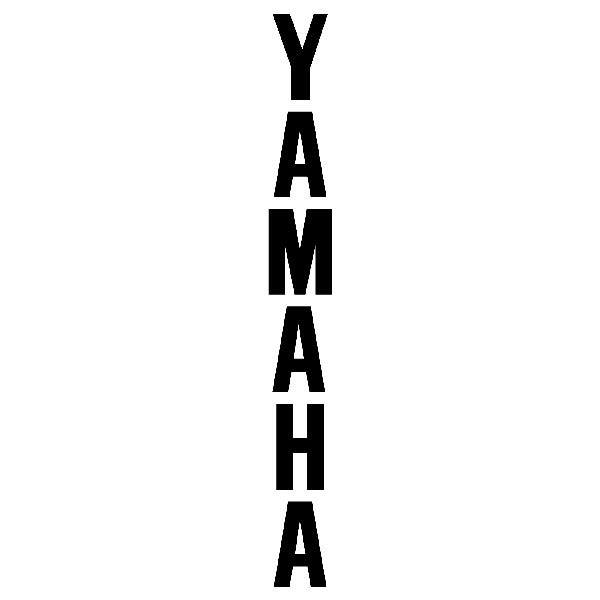 Aufkleber: Yamaha vertikal