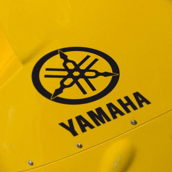 Aufkleber Yamaha IX Brief und Logo