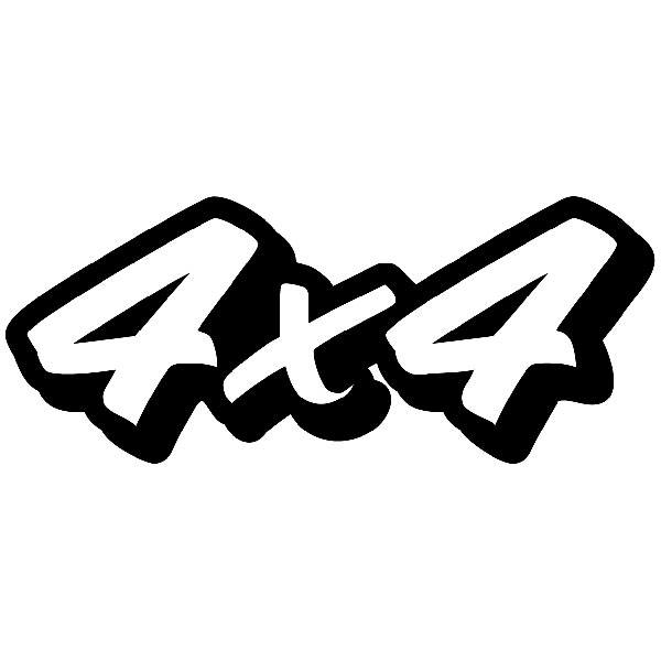 Aufkleber: 4x4 Handgezeichnet