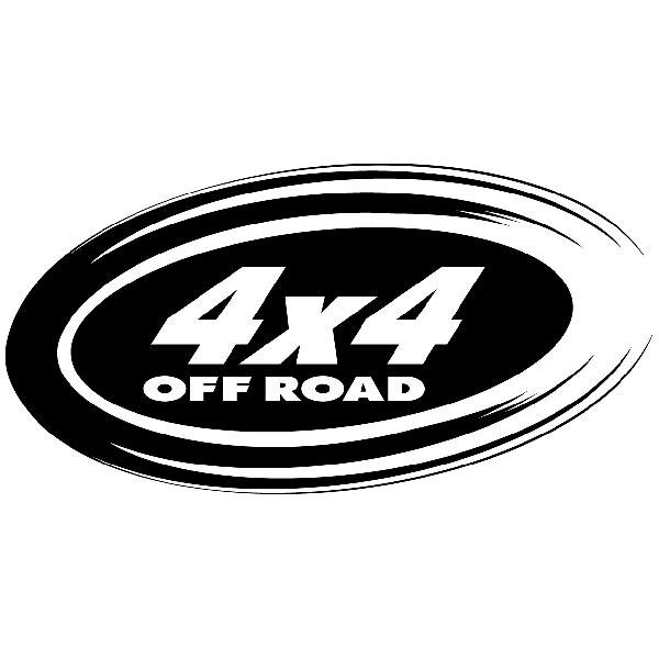 Aufkleber: Dorsal 4x4 Off Road Oval